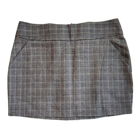 Plaid mini skirt back zip size small very cute! To the office or a party! - Picture 1 of 6